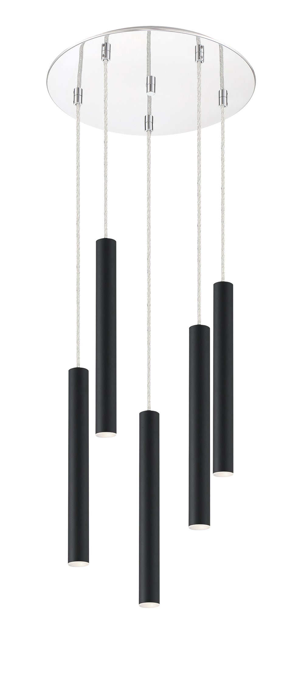 Forest 5 Light Island/Billiard in Chrome Finish