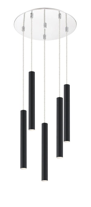 Forest 5 Light Island/Billiard in Chrome Finish