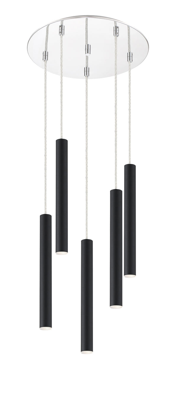 Forest 5 Light Island/Billiard in Chrome Finish