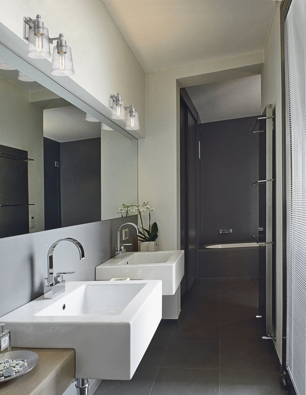 Bohin 2 Light Vanity in Brushed Nickel  Finish