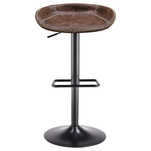 Rogue Gaslift Bar Stool In Vintage Coffee Brown