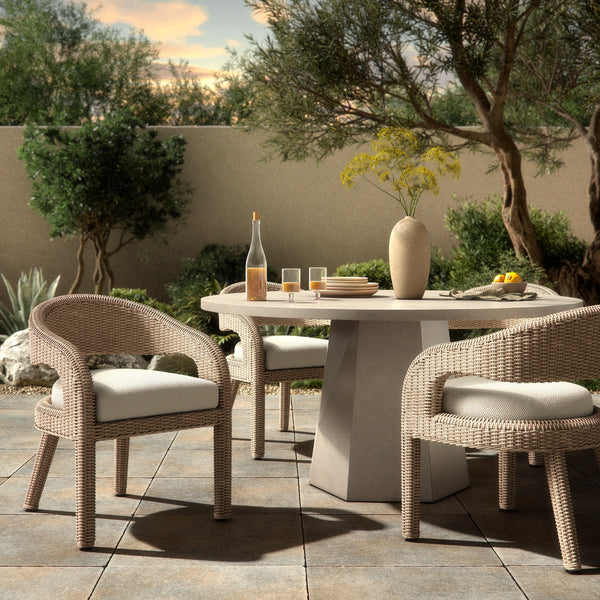 Hawkins Outdoor Dining Chair in Vintage White