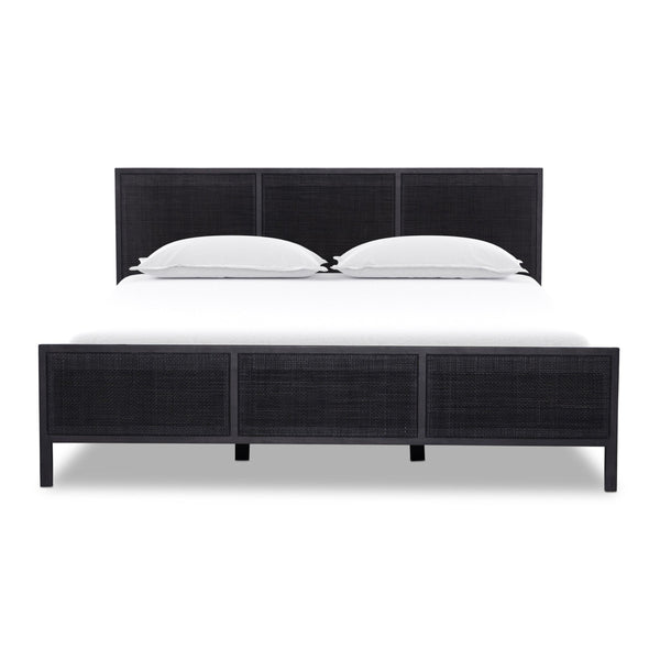 Sydney King Bed - Black Wash