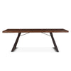 London Loft 80-Inch Acacia Wood Live Edge Dining Table in Walnut Finish