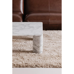 Moe's Segment Coffee Table in Ashen Grey Marble
