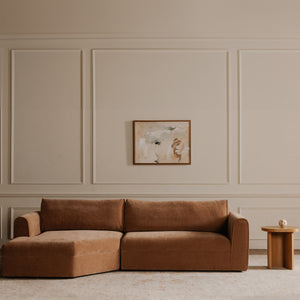 Moe's Madrid Left Sectional in Heritage Pink