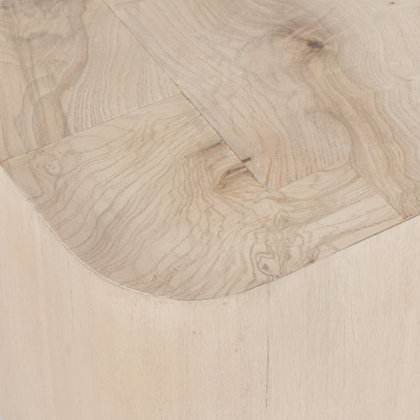 Blanco End Table In Bleached Burl