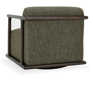 Lucia Upholstered Swivel Chair - Kale Green