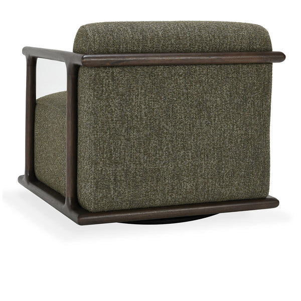 Lucia Upholstered Swivel Chair - Kale Green