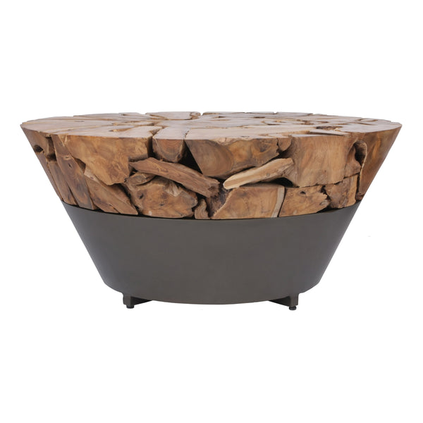 Bruno Reclaimed Teak Coffee Table, Natural
