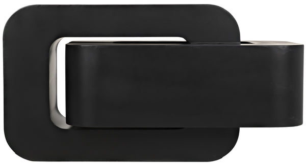 Nodum Accent Table, Black Steel