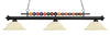 Shark 3 Light Billiard Light in Matte Black Finish