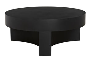 Steward C Industrial Steel Coffee Table in Matte Black