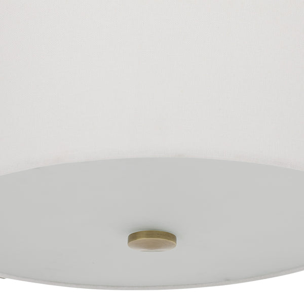 Colfax Brass 3 Light Semi Flush
