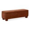 Moe's Ichigo Storage Bench in Deep Orange