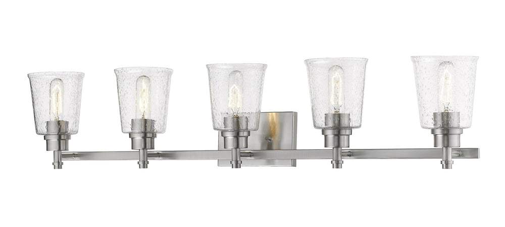 Bohin 5 Light Vanity in Brushed Nickel  Finish