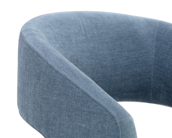 LLORET WHEELED DINING ARMCHAIR - DANNY ICEBERG