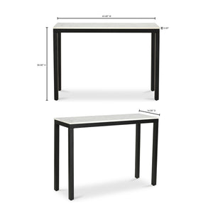 Parson Marble Console Table with Iron Frame