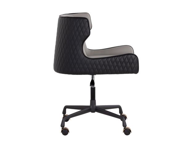 GIANNI OFFICE CHAIR - DILLON STRATUS / DILLON BLACK