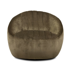 Audie Swivel Chair In Surrey Olive
