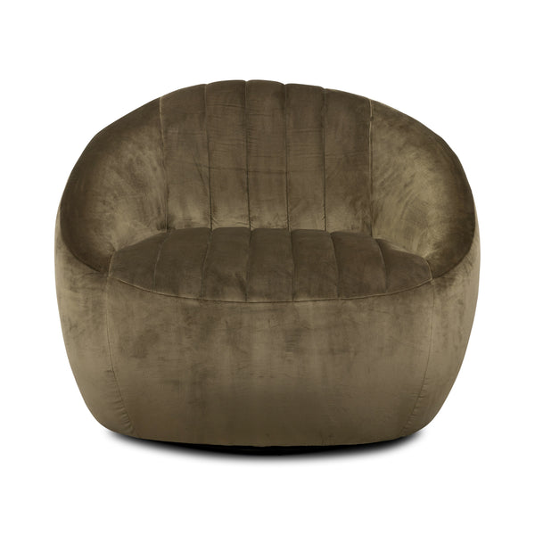 Audie Swivel Chair In Surrey Olive