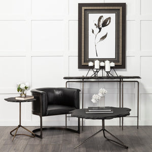 Meira Black Metal Seven Votive Table Candle Holder