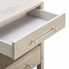 Brandyss White Burl Nightstand