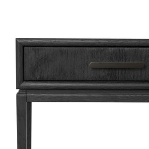 Rosenell Console Table - 78" - Black Oak Solid