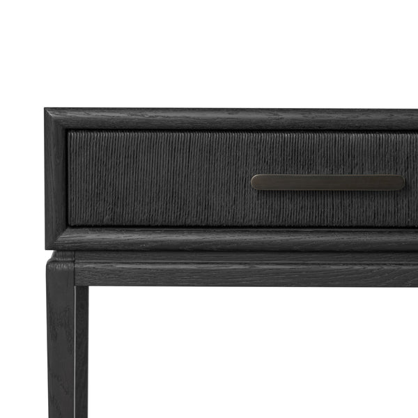 Rosenell Console Table - 78" - Black Oak Solid