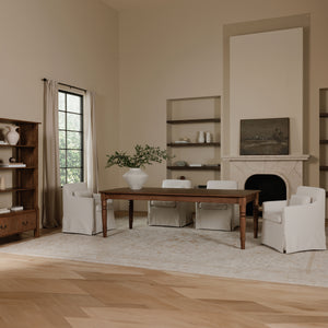 Moe's Russet Dining Table with Drawers