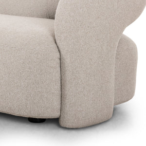 Mazie Sofa In 94" In Crete Pebble