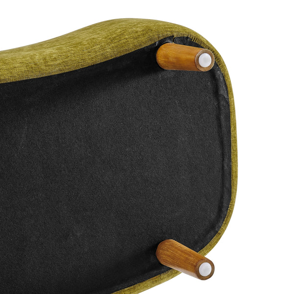 Leony Chenille Storage Bench, Seneca Olive 
