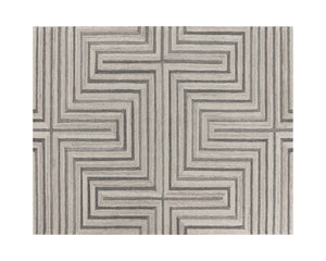 OSLOW HAND-TUFTED RUG - BEIGE / GREY - 8' X 10'