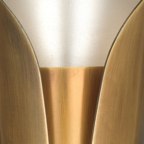 Capsule 1-Light Steel Sconce, Antique Brass