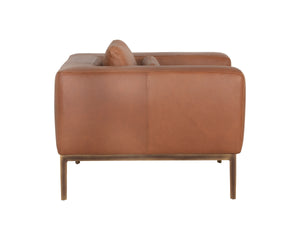 BURR ARMCHAIR - BEHIKE SADDLE LEATHER