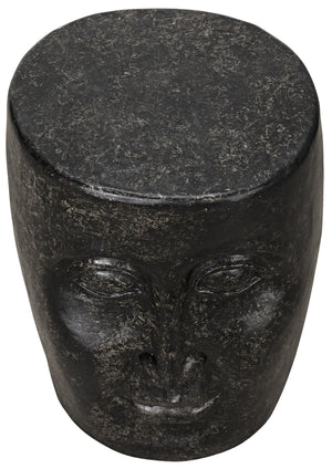 Head Side Table, Black Fiber Cement