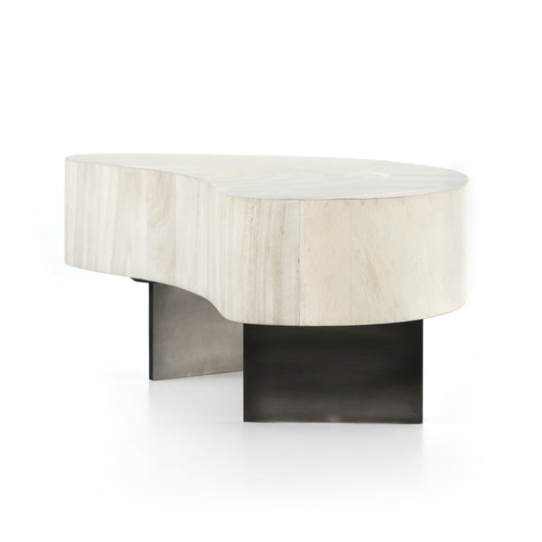 Avett Coffee Table Tall Piece In Bleached