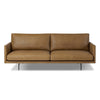 Melle Sofa In Lipari Camel And Ebony Steel