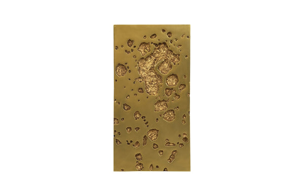 Splotch Wall Art, Rectangle, Gold Leaf