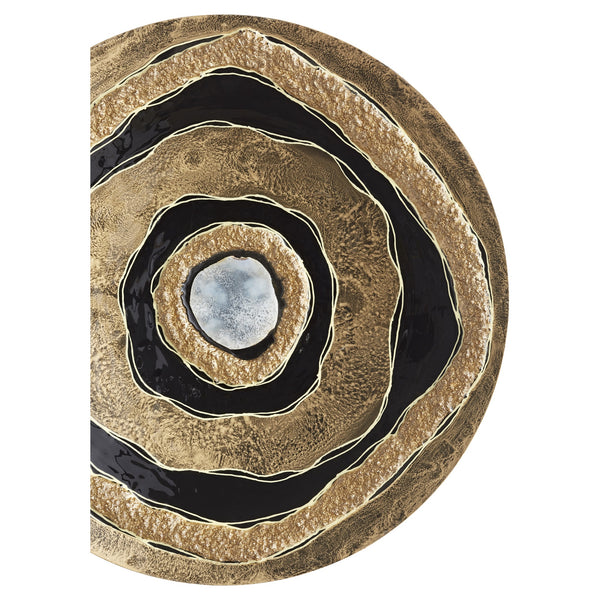Skipping Rocks Wall Decor | Gold And Black - Large