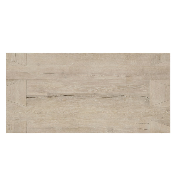 Bristol Solid Wood Coffee Table - Aged Cream Finish