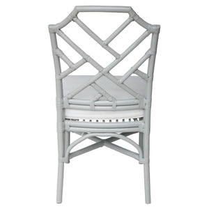 Kara Rattan Chair In Gray