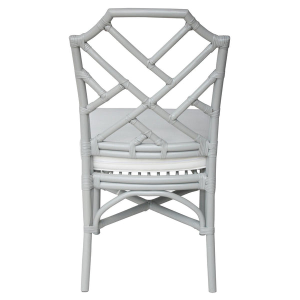 Kara Rattan Chair In Gray