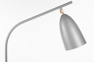 Loren Floor Lamp - Silver/White Marble