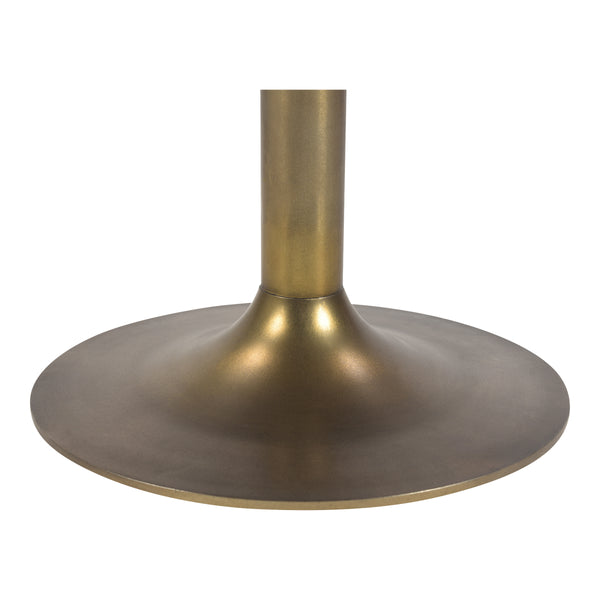Moe's Nomi Cafe Table with Brass Base