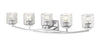 Zaid 5 Light Vanity in Chrome Finish