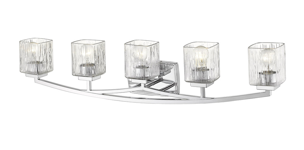 Zaid 5 Light Vanity in Chrome Finish