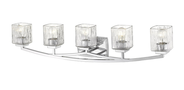 Zaid 5 Light Vanity in Chrome Finish