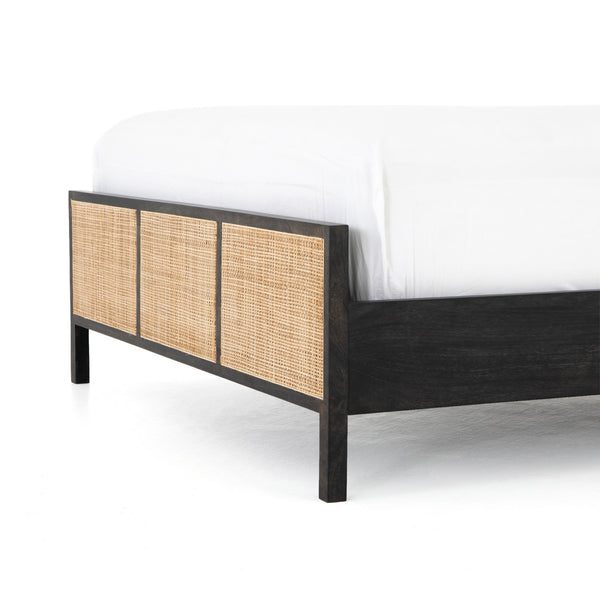 Sydney King Bed in Black Wash