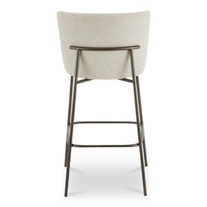 Moe's Early Bar Stool in Beige Performance Fabric